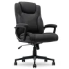Serta Comfort Eco Ergonomic Velvet Fabric Swivel Executive Chair, Light Black (CCHR10006B)