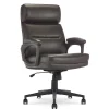 Serta Comfort Ergonomic Bonded Leather Swivel Executive Chair, Brown (CHR10130B)