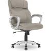 Serta Cyrus Ergonomic Fabric Swivel Executive Chair, Glacial Gray (47910)