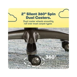 Serta Garret Ergonomic Bonded Leather Swivel Executive Chair, White (43520G)