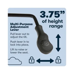 Serta Hannah I Ergonomic Bonded Leather Swivel Executive Chair, Cognac (43670H)