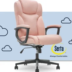 Serta Hannah II Fabric Executive Chair, Pink (43672G)