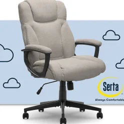 Serta Hannah II Fabric Executive Chair, Gray (43672D)