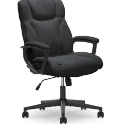 Serta Hannah II Fabric Executive Chair, Black (43672F)