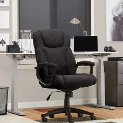 Serta Hannah II Fabric Executive Chair, Black (43672F)