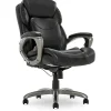 Serta My Fit Ergonomic Bonded Leather Swivel Executive Chair, Black (CHR100013)