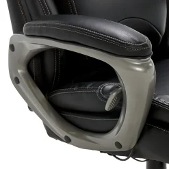Serta My Fit Ergonomic Bonded Leather Swivel Executive Chair, Black (CHR100013)