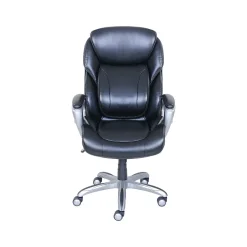 Serta My Fit Ergonomic Bonded Leather Swivel Executive Chair, Black (CHR100014)