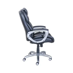 Serta My Fit Ergonomic Bonded Leather Swivel Executive Chair, Black (CHR100014)