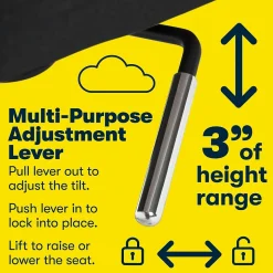 Serta Style Ashland Fabric Swivel Computer and Desk Chair, Charcoal (CHR100005)