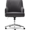 Serta Style Leighton Fabric Swivel Home Office Chair, Graphite (47925B)