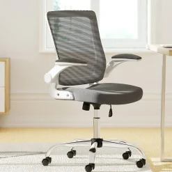 Serta Works Creativity Mesh Back Polyester Computer and Desk Chair, Gray (CHR10023B)
