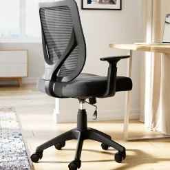 Serta Works Mesh Back Polyester Computer and Desk Chair, Black (CHR10021A)