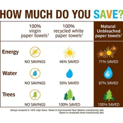 Seventh Generation Recycled Paper Towels, 2-ply, 120 Sheets/Roll, 6 Rolls/Pack (13737PK)