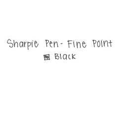Sharpie Felt Pens, Fine Point, 0.4mm, Black Ink, 4/Pack (1742661)