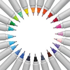 Sharpie Glam Pop Permanent Markers, Ultra Fine Tip, Assorted, 24/Pack (1949558)