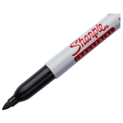 Sharpie Industrial Permanent Marker, Fine Tip, Black Ink, 3/Pack (13763PP)