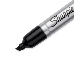 Sharpie King Size Tank Permanent Marker, Chisel Tip, Black, 12/Pack (15001A)