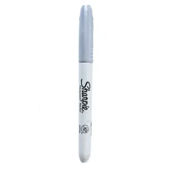Sharpie Metallic Permanent Marker, Fine Point, Silver, 12/Pack (19365-PK12)