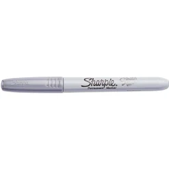 Sharpie Metallic Permanent Marker, Fine Point, Silver, 12/Pack (19365-PK12)