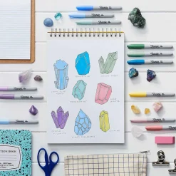 Sharpie Mystic Gems Permanent Markers, Fine Tip, Assorted, 24/Pack (2136727)