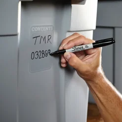 Sharpie Permanent Marker, Fine Tip, Black Ink, 2/Pack (30162)