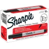 Sharpie Permanent Marker, Ultra Fine Point, Black, 12/Pack (SAN37001-12)