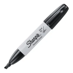 Sharpie Permanent Marker, Chisel Tip, Black (38201)