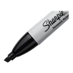 Sharpie Permanent Markers, Chisel Tip, Black, 36/Pack (2083007)