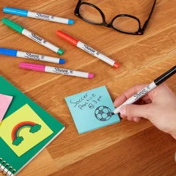 Sharpie Permanent Markers, Ultra Fine Tip, Assorted, 5/Pack (37675)