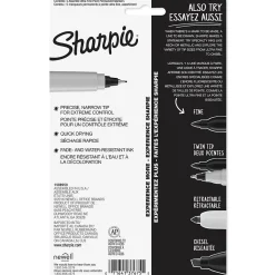 Sharpie Permanent Markers, Ultra Fine Tip, Assorted, 5/Pack (37675)