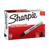 Sharpie Permanent Markers, Bullet Tip, Black, 12/Pack (1794229)