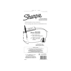 Sharpie Permanent Markers, Twin Tip, Assorted, 4/Pack (32174)