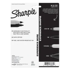 Sharpie Permanent Markers, Twin Tip, Assorted, 8/Pack (33861)
