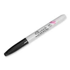 Sharpie Pink Ribbon Permanent Markers, Fine Tip, Black, 36/Pack (1801745)