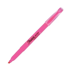 Sharpie Pocket Stick Highlighters, Chisel Tip, Flourescent Pink, Dozen (27009)