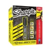 Sharpie PRO Permanent Markers, Chisel Tip, Black, 12/Pack (2018326A)