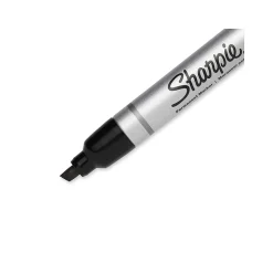 Sharpie PRO Permanent Markers, Chisel Tip, Black, 12/Pack (1794224)