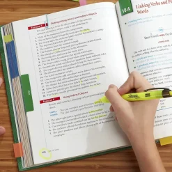 Sharpie Retractable Highlighter, Chisel Tip, Fluorescent Yellow, 5/Pack (1740822)