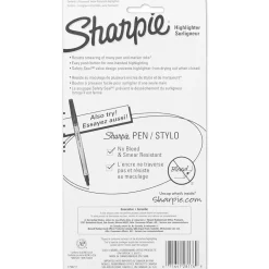 Sharpie Retractable Highlighter, Chisel Tip, Fluorescent Yellow, 5/Pack (1740822)