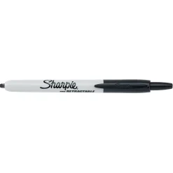 Sharpie Retractable Permanent Markers, Fine Tip, Black, 36/Pack (1926876)