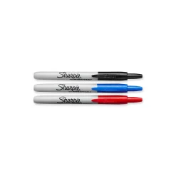 Sharpie Retractable Permanent Markers, Fine Tip, Assorted, 3/Pack (32726)