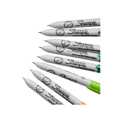 Sharpie Retractable Permanent Markers, Ultra Fine Tip, Assorted, 8/Pack (1742025)