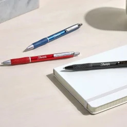 Sharpie S-Gel Metal RT Gel Pen, Medium Point, Black Ink, 2/Pack (2153653)