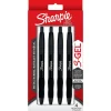 Sharpie S-Gel Metal RT Gel Pen, Medium Point, Black Ink, 4/Pack (2153578)