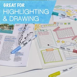 Sharpie S-Note Creative Marker, Chisel Tip, Assorted, Dozen (2117329/2158060)