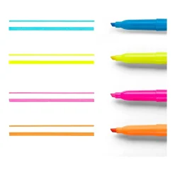 Sharpie Stick Highlighters, Chisel Tip, Assorted Colors, 4/Pack (2102110)
