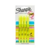 Sharpie Stick Pocket Highlighter, Chisel Tip, Yellow, 4/Pack (1770695)