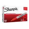 Sharpie Super Permanent Marker, Fine Tip, Red, Dozen (33002)