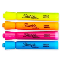Sharpie Tank Highlighter, Chisel Tip, Assorted, 6/Pack (25786PP/25076)